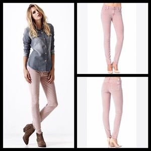 Free People corduroy rose pink skinny jean cords
